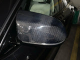F15 Carbon Fiber Side Rear View Mirror Cover Caps for BMW X3 X4 X5 X6 Upgrade Side Mirror Cover 2014 - 2018