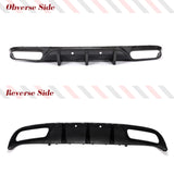 W205 Real Carbon Fiber Rear Bumper Diffuser Spoiler for Mercedes-Benz C205 A205 C63 S AMG Coupe 2015 - 2019 With Radar Hole