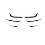 For Tesla Model X 2016-2018 Carbon Fiber Car Trunk Bumper Canards Air Vent Trim Stripes Cover Stickers Splitters Car Styling