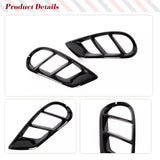 FRP Glossy Black Car Fog Light Cover Trims Fits for Mercedes Benz Benz W205 C250 C300 C43 Base Sedan 2015-2019 Front Air Vent