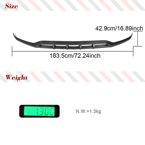 Carbon Fiber Car Front Bumper Lip for Mercedes-Benz GLC Class X253 Sport GLC43 AMG 2020 2021 Car Front Body Kits Racing Spoiler