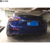 Car Body Kit Carbon Fiber Front Bumper Lip Rear Diffuser Lip Side Skirts for Maserati Ghibli Sq4 14-16