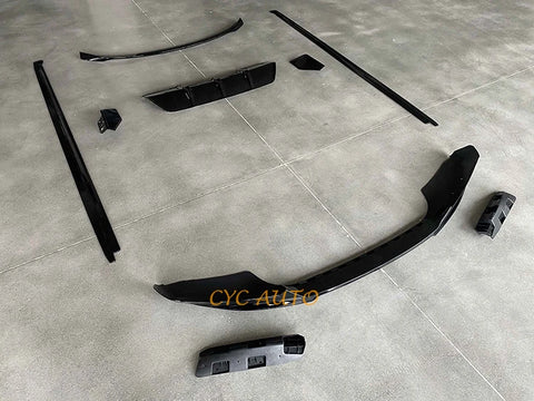 Hot Sale Glossy Black For BMW X6 F16 Aero Kit Front Lip Side Skirt Diffuser
