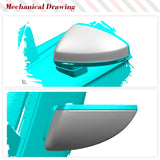 Dry Carbon Replacement Style Side Car Rearview Mirror Caps Covers for Audi R8 V10 GT RWD Car Side Mirror Caps