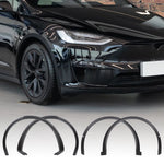 For Tesla Model X 2016 - 2021 Front Rear Left Right Wheel Eyebrow Molding Fender Flare 1035288-00-M 1078207-00-F 1075630-00-A