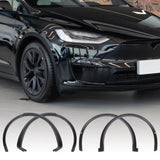 For Tesla Model X 2016 - 2021 Front Rear Left Right Wheel Eyebrow Molding Fender Flare 1035288-00-M 1078207-00-F 1075630-00-A