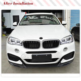 Carbon Fiber/FRP Car Front Bumper Lip Spoiler Splitters for BMW F16 X6 M Sport 2014 - 2018 Front BumperLip Spoiler Body Kits