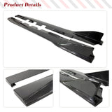 Carbon Fiber Car Side Skirt Apron Extension Lip Spoiler Rocker Panels Protect Cover For Toyota GR86 Subaru BRZ 20222 2023