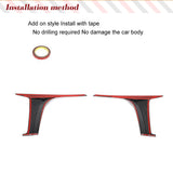 Car Front Bumper Fins Splitters Canards for Jaguar F-type SVR 2016 - 2019 Fog Lamp Covers Splitters Air Vents Carbon Fiber