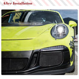 For Porsche 911 991 GT3 2013-2016 Dry Carbon Fiber Car Front Bumper Splitters Canard Fins Car Racing Front Fins