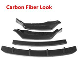 4Pcs/Set G30 Front Lip Car Front Bumper Splitter Lip Spoiler Diffuser Guard Cover For BMW G30 G31 G38 M Sport 2017-2023 Body Kit