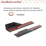 Car Side Skirts Extension Lips Splitters For Mercedes-Benz GLA Class Sport X156 GLA250 GLA45 AMG 2015 - 2019 Real Carbon Fiber