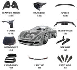 Car Carbon Fiber Body Kit Front Lip Bumper Bodykit for A4 S4 B9 B9.5 2019 2020