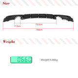 Carbon Fiber Car Rear Bumper Diffuser Lip Spoiler For BMW F30 F31 M Sport Bumper 2012 - 2017 Single Exhaust Two Outlet