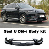 For BYD Seal U Dm-i Song Plus Body kit front chin diffuser spoiler bright black modification accessory