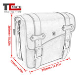 Motorcycle Synthetic Leather Saddle Bag Luggage Brown Side Tool Bag for Harley Sportster for Honda Suzuki Kawasaki Yamaha