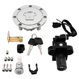 Motorcycle Fuel Gas Cap Ignition Switch Lock Key Set For Honda CB400 1993-1998 1997 1996