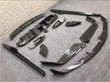 Real Carbon Fiber Body Kit For Ferrari 488 GTB 2015-2021 Front Bumper Lip Rear Diffuser Side Skirt Wind Knife Spoiler Lamp Cover