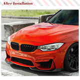 Car Front Bumper Lip Splitters For BMW F80 M3 F82 F83 M4 2014 - 2018 Real Carbon Fiber Car Splitters Winglets Front Body Kits