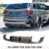 Carbon Fiber Car Rear Bumper Diffuser Lip Spoiler for BMW X5M F85 2015 - 2019 Car Rear Bumper Diffuser Lip Spoiler