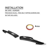 For BMW 3 Series E90 M Tech M Sport Car Front Bumper Lip Splitters Flaps Winglets 2006 - 2008 2009 - 2012 LCI Carbon Fiber