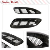 Dry Carbon Door Side Fender Vents Trims Fits for Porsche 718 Boxster Cayman 2016-2021 Frame Air Intake Molding Cover