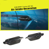 Carbon Fiber Racing Fender Air Intake Flow Vents Trims for BMW 2 Series F87 M2 Base Coupe 2 Door 2016 2017