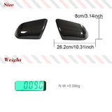 Prepreg Dry Carbon Fiber Rearview Side Mirror Cover for Ford Mustang GT500 2015-2023 Car Accessories With Turn Signals Assist