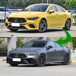 For Mercedes Benz W118 C118 CLA45 AMG 2020-2023 Front Bumper Fog Air Vent Covers Front Bumper Splitter Canard Fins