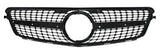 Front Bumper Grille For 07-14 MERCEDES W204 C250 C300 Silver Diamond Grill