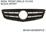 For Benz W204 08-11 Front grille chrome black/silver/gloss black sport