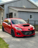 For Mazdaspeed 3 Mazda 3 MPS Hood Vent Bonnet Scoop Real Carbon Fiber 2010-2013