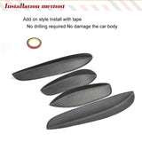 Carbon Fibre / FRP Black Racing Front Bumper Wing Splitters Lip for Mercedes Benz C-Class W205 C205 C63 AMG 2015 - 2017