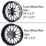 Motorcycle Front / Rear Wheel Rims For Harley Touring Road Street Glide FLHT FLTRX FLHR FLHX 2009-2023 ABS