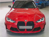 For BMW G80 M3 G82 M4 2020 2021 2022 2023 Real Carbon Fiber Front Bumper Lip Splitters Body Kit Cup Flaps Cover(MP Style)
