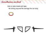 Car Front Bumper Canards for BMW 8 Series G14 G15 G16 M Sport 2018 - 2021 M850i 4PCS Dry Carbon Fiber Car Bumper Fins Splitters