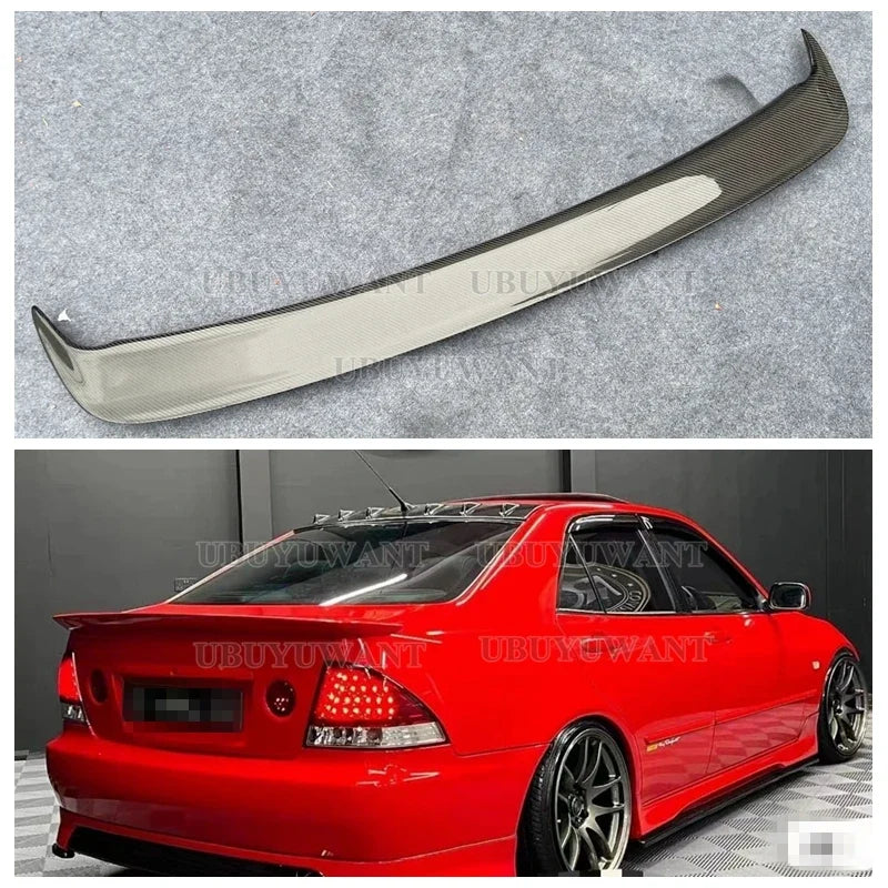 IS200 Modified TRD Style Black/Carbon Fiber Rear Trunk Luggage Compart ...