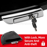 Motorcycle 5.5'' Razor Tour Pack Trunk Vivid Black With Latch Key For Harley Touring Street Glide Ultra Road King 1997-up