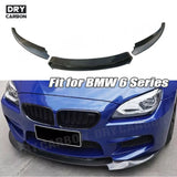 Carbon Fiber Front Bumper Lip Spoiler for BMW 6 Series F06 F12 F13 M6 2014 2015 2016 2017 Bumper Chin Shovel Car Accessories