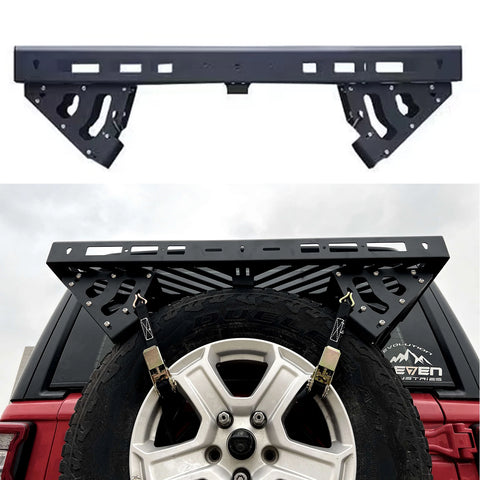 2024 JK JL HD Hinged Carrier Spare tire holder loaded 60kg with 35 inch tire  Aluminum alloy for jeep for wrangler 2007-2024