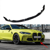Car Front Bumper Lip Spoiler for BMW 3 4 Series G80 G82 G83 M3 M4 2021 + ABS Gloss Black Front Chin Splitter BodyKit Accessories