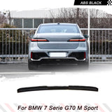 ABS Glossy Black Car Rear Spoiler for BMW 7 Series i7 G70 M-Tech M Sport 2023 Roof Spoiler Rear Trunk Spoiler Boot Wing Lip
