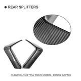 Carbon Fiber Rear Bumper Diffuser Lip Splitters Lower Corner Spoiler Covers For BMW F80 M3 F82 F83 M4 4 Door 2 Door 2014 - 2019