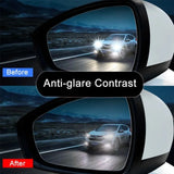 2X Car Mirror Rain-proof Film Car Rearview Mirror Waterproof Film Window Glass Anti-Fog Anti-reflective Sticker Auto Accessores