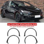 Car Front Fender Arch Eyebrow For Tesla Model x 2016-2024 1078207-00-f 1078209-00-f 1035288-00-l 1035289-00-l Wheel Flare Arch