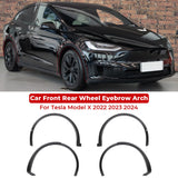 Car Front Fender Arch Eyebrow For Tesla Model x 2016-2024 1078207-00-f 1078209-00-f 1035288-00-l 1035289-00-l Wheel Flare Arch
