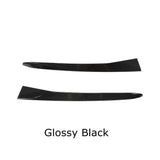 ABS Carbon Look / Gloss Black Rear Window Side Spoiler Wing for BMW X4 G02 2019 2020 Car Rear Side Spoiler Lip Wing Trim Cover