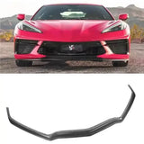 For Chevrolet Corvette C8 2020 2021 2022 2023 Real Carbon Fiber Front Bumper Lip Splitters Body Kit Flaps Spoiler Cover