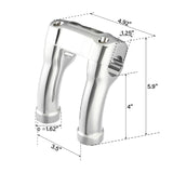 4" Tall Handlebar Riser Clamp For Harley Softail Breakout Standard Street Bob FXBB FXDR FXBR 1.25" Bar