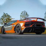 For Lamborghini Aventador LP700 LP720 LP750 SVJ Carbon Fiber Front Bumper Guard Splitters Rear Diffuser Bumper Spoiler BodyKit